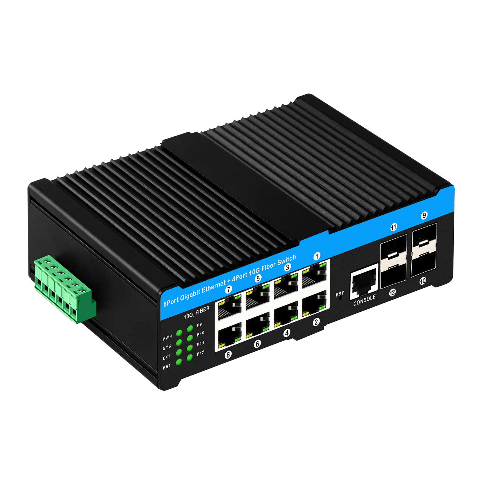 Olycom 10G Managed Industrial POE Fiber Switch IM-FP4X88GW (4F+8TP).pdf